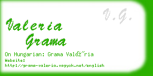 valeria grama business card